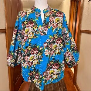 Unique and funky floral top